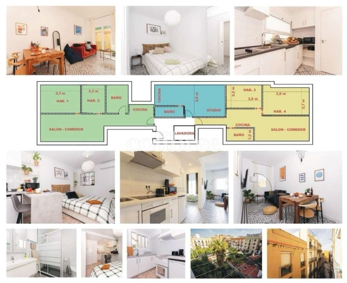 Piso de 148 m2 de doble orientación situado en la planta tercera de una finca regia rehabilitada del 1834 con ascensor